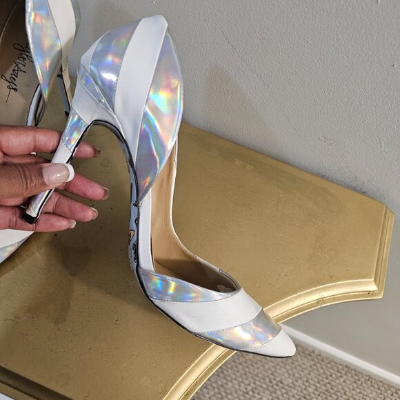 TAYLOR SAYS Miko Hologram Striped Stilettos - Picture 4 of 7